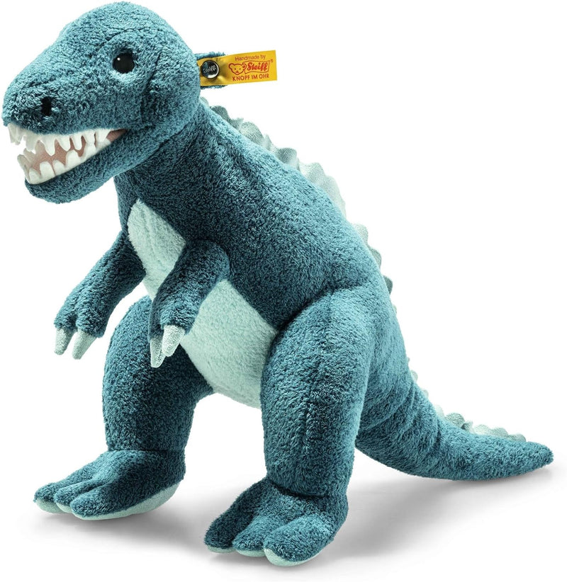 Steiff 067129 Thaisen T-Rex Dino - 35 cm - Kuscheltier - Tuerkis