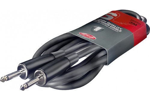 Stagg SSP6PP15 S Serie Klinke/Klinke Lautsprecherkabel (6,3 mm) 6 m 6m Jack to Jack Single, 6m Jack