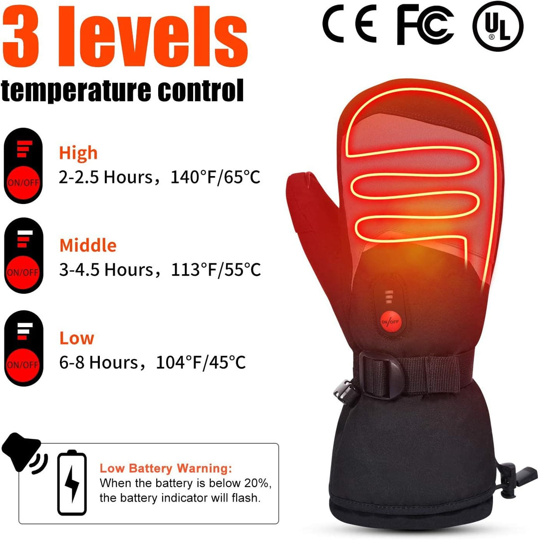 Beheizbare Handschuhe Elektrisch Beheizte Handschuhe Motorradhandschuhe wasserdichte Fahrradhandschu