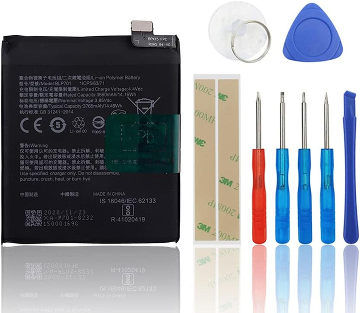 SwarKing Ersatz Akku BLP701 Kompatibel mit Oppo Reno PCAM00 PCAT00 CPH1917 with Toolkit
