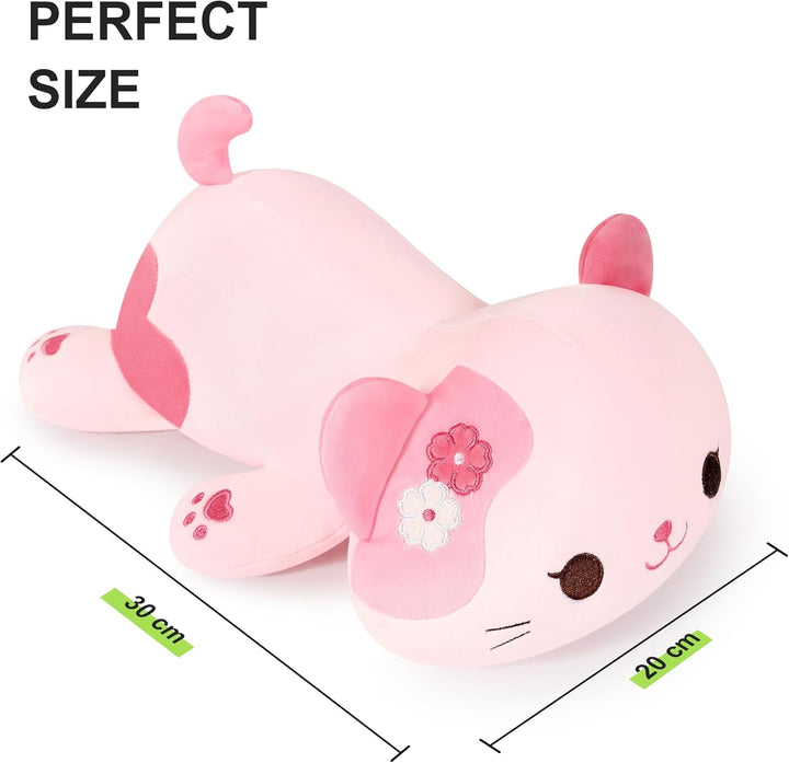 shownicer Plüschtier Katze Kuscheltier Stofftier Kawaii Katze Plüsch Kissen Spielzeug Kätzchen Plüsc