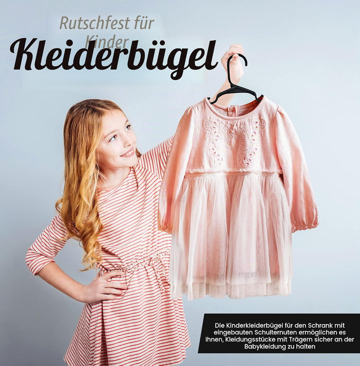 Utopia Home Packung mit 40 Kinderkleiderbügeln - 11,5“ Baby- und Kinderkleiderbügel aus Kunststoff f