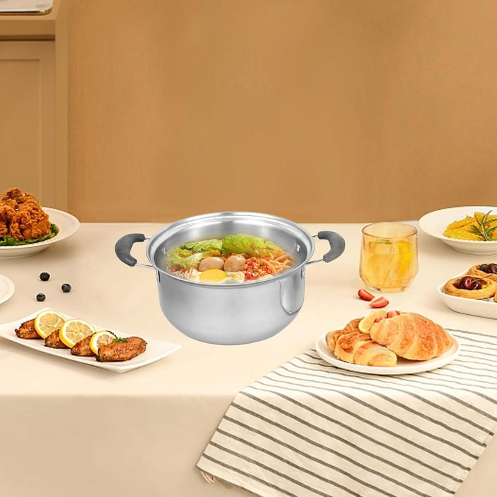 Angoily Kochtopf 18 cm Durchmesser: Kochtopf Milch Suppen Braten Nudeln mit Glasdeckel Antihaft Kass