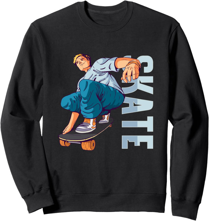 Skateboarden Board Skater Skate Sportler Cool Geschenk Sweatshirt