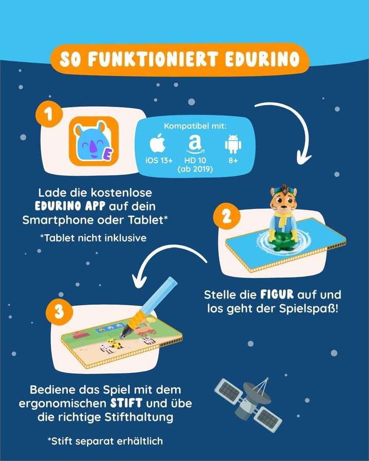 Edurino Figur Leo Meine Gefühle ab 4 Jahren inkl. App | Eigene Gefühle spüren & benennen | Gefühle A