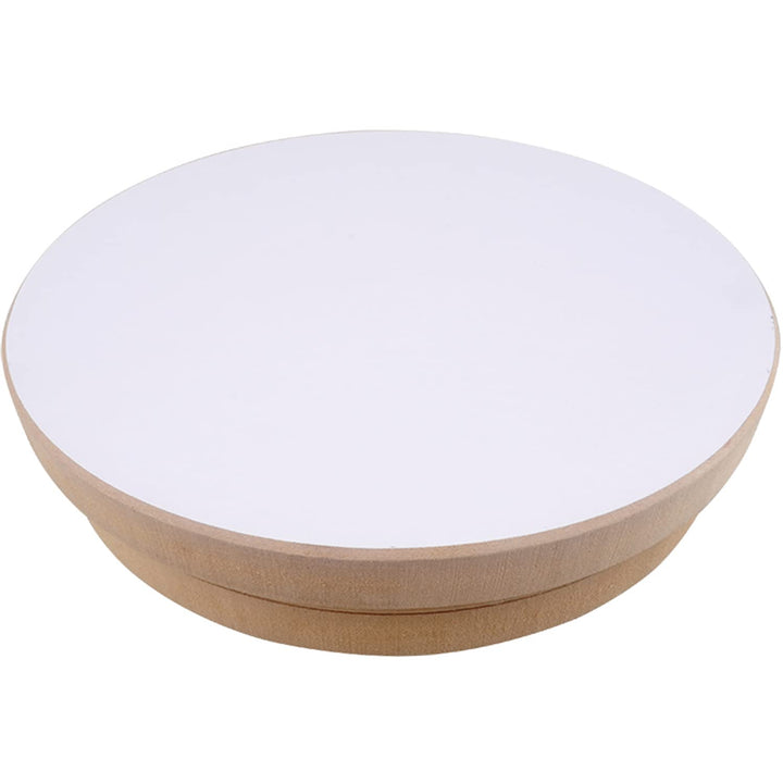 KUNSTIFY Töpferscheibe I Rund I 20cm Durchmesser, Höhe 5 cm MDF Drehscheibe Drehteller für Töpferei