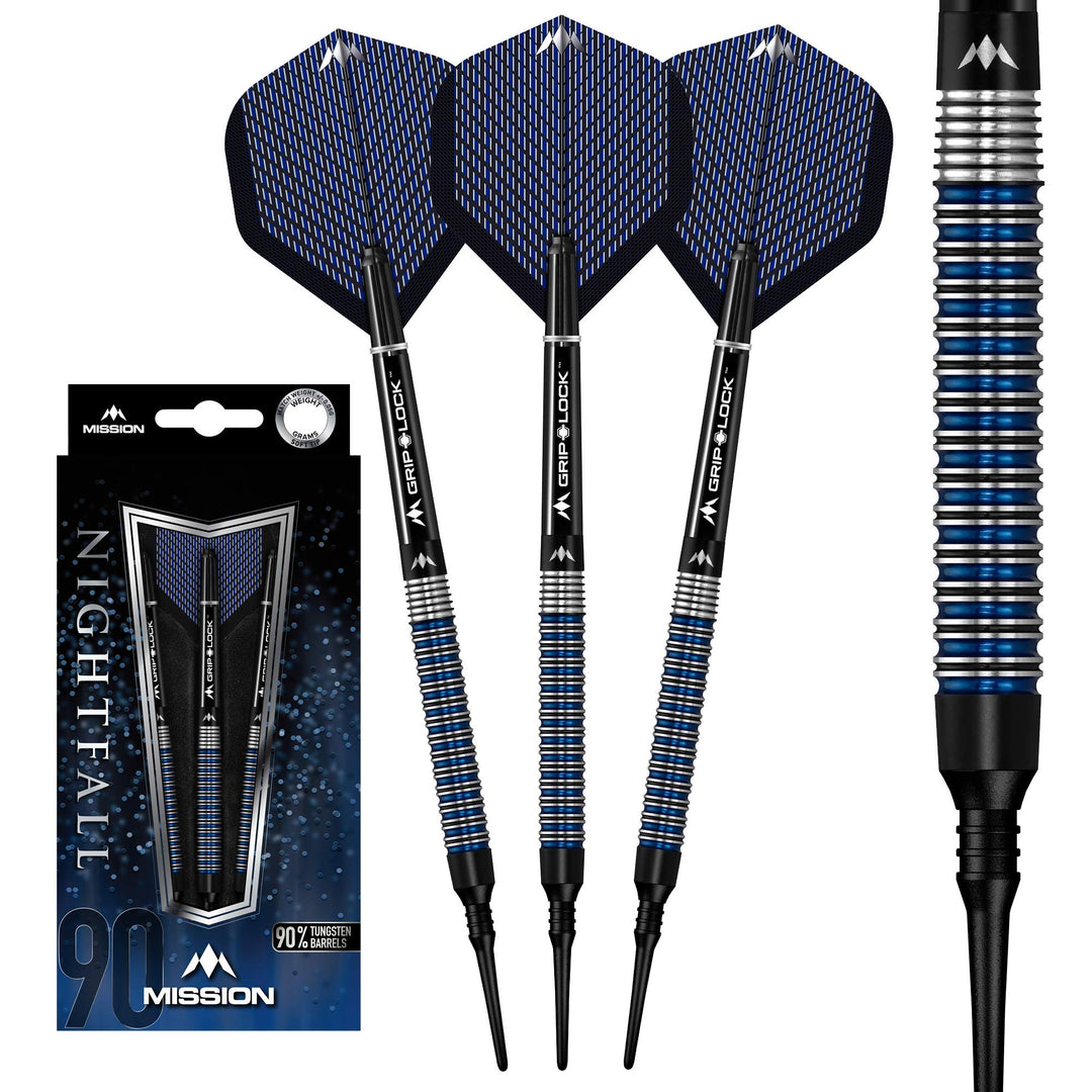 Mission Nightfall Dartpfeile mit weicher Spitze 19 g M2, 19 g M2