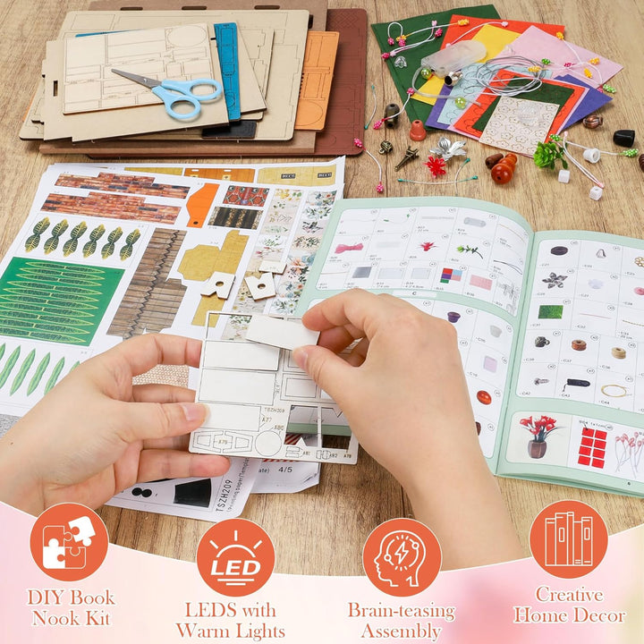 DIY Miniatur Haus, Blumenladen Handwerk Puppenhaus Kit Modell Puppenhaus Bastelset Geburtstag Gesche