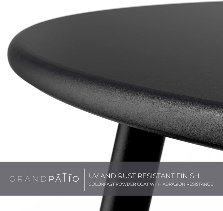 Grand patio Beistelltisch, Kleiner Sofatisch, Leicht, Stabil, Einfacher Aufbau, Runder Kaffeetisch i