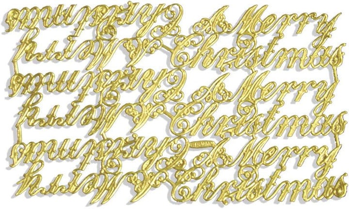 Kunze Weihnachten Mix Sortiment, 88 Stück, Gold, aus geprägtem Papier Sortiment Gold, Sortiment Gold