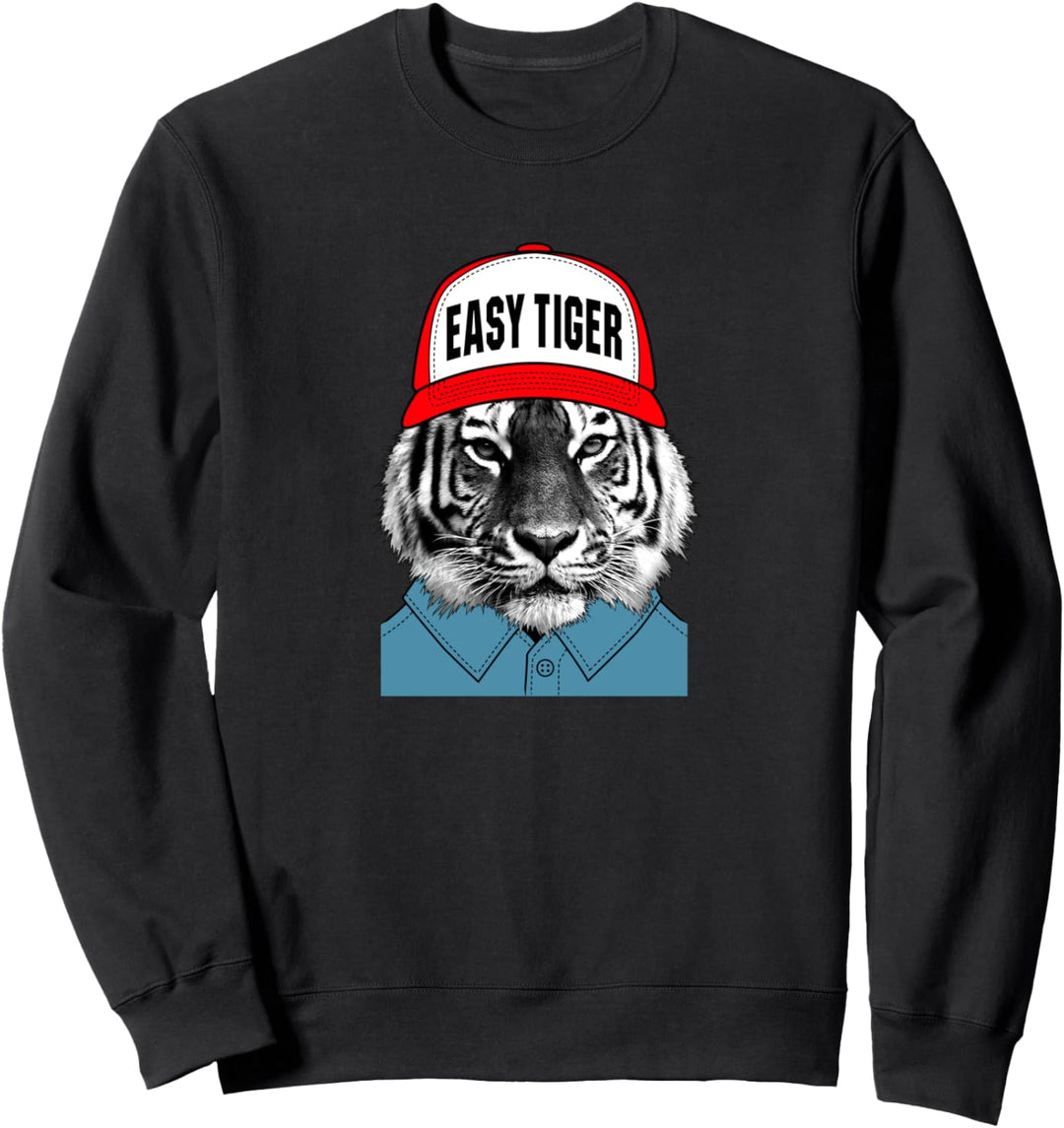 Einfacher Tiger Sweatshirt