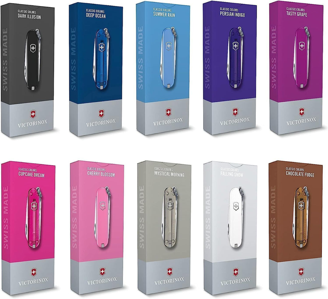 Victorinox Schweizer Taschenmesser, Klein, Classic SD, Multitool, Swiss Army Knife, Geschenk, 7 Funk
