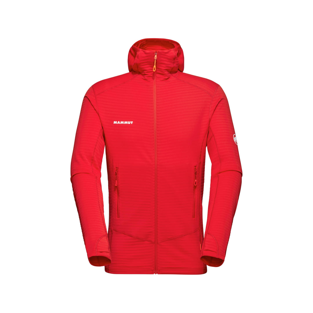 Mammut Herren Taiss Light ML Hoodie Jacke Fleecejacke Fleecepullover S Rot, S Rot