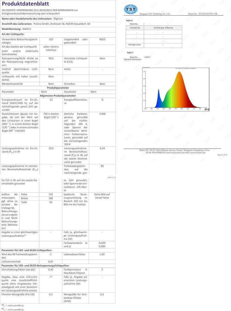 Klighten 2 Stücke LED Wandleuchte Aussen/Innen, 12W Dekorative Wandlampe Warmweiss 3000K, Modern Up