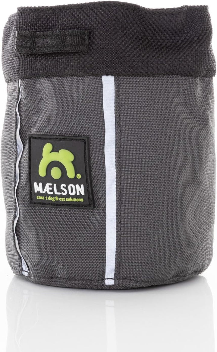 Maelson Snuggle Kennel anthrazit 48 cm + Treatee Mag Pouch - Transportbox und Leckerli-Tasche für Hu