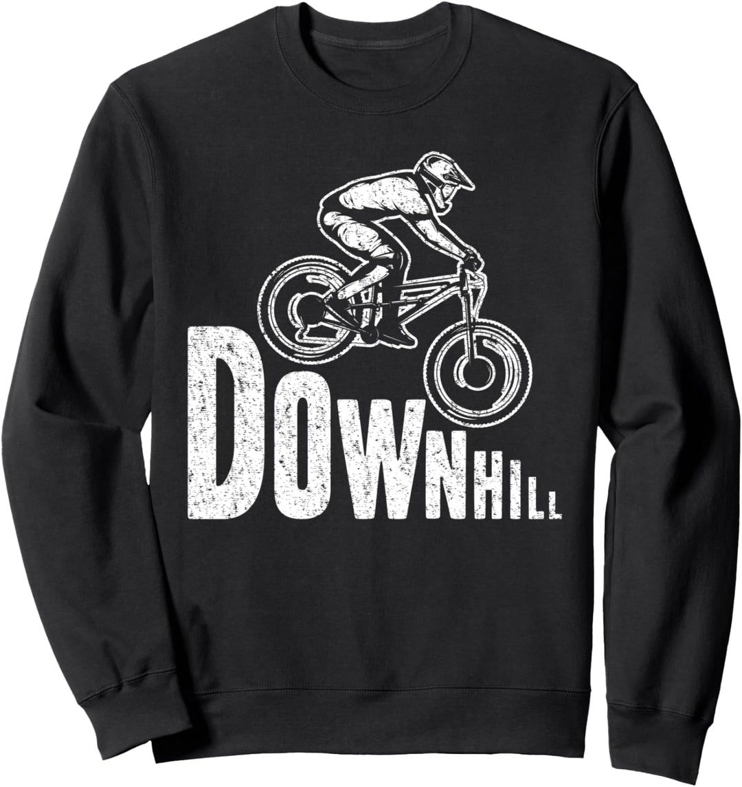 Downhill - Lustiges Fahrrad Mountainbike MTB Sweatshirt
