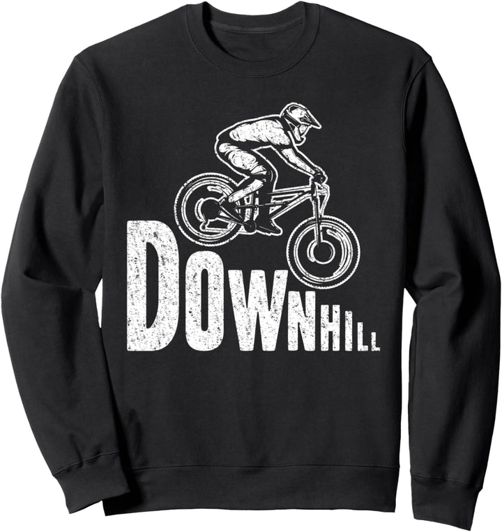Downhill - Lustiges Fahrrad Mountainbike MTB Sweatshirt