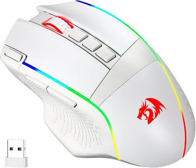 Redragon M991 Kabellose Gaming-Maus, 19.000 DPI kabelgebundene/kabellose Gamer-Maus mit Schnellfeuer