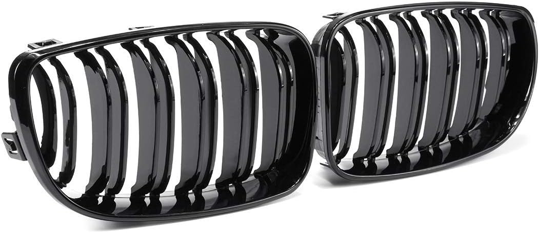 Kühlergrill für E81, E82, E87, E88, LCI 2008-2011, Schwarz, glänzend, 2 Stück