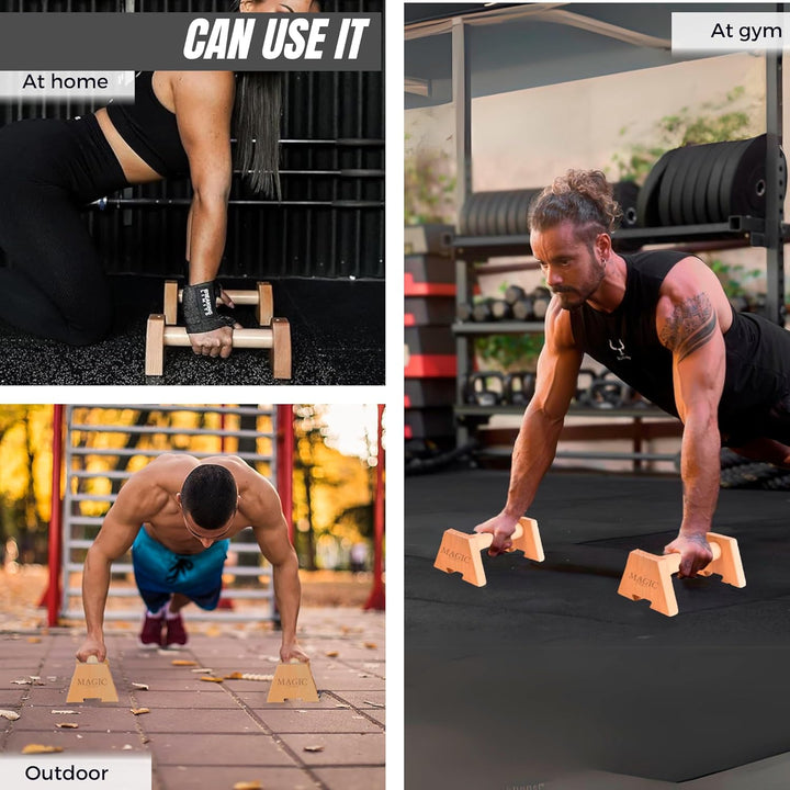 Push-Up-Trainingsset. Multifunktionales Liegestützbrett mit Elastischem Widerstandsband und Stangen.