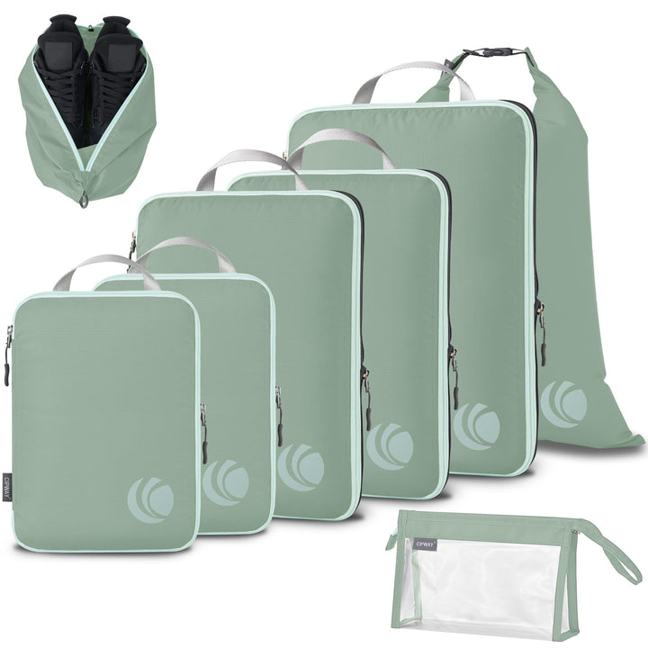 Cipway Kompression Koffer Organizer Set für Rucksack ，Ultraleichte Packtaschen Compression Packing C