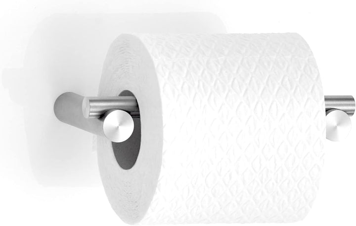 PHOS Design, TPH2, aufklappbarer Toilettenpapierhalter, Edelstahl matt gebürstet, Klopapierhalterung
