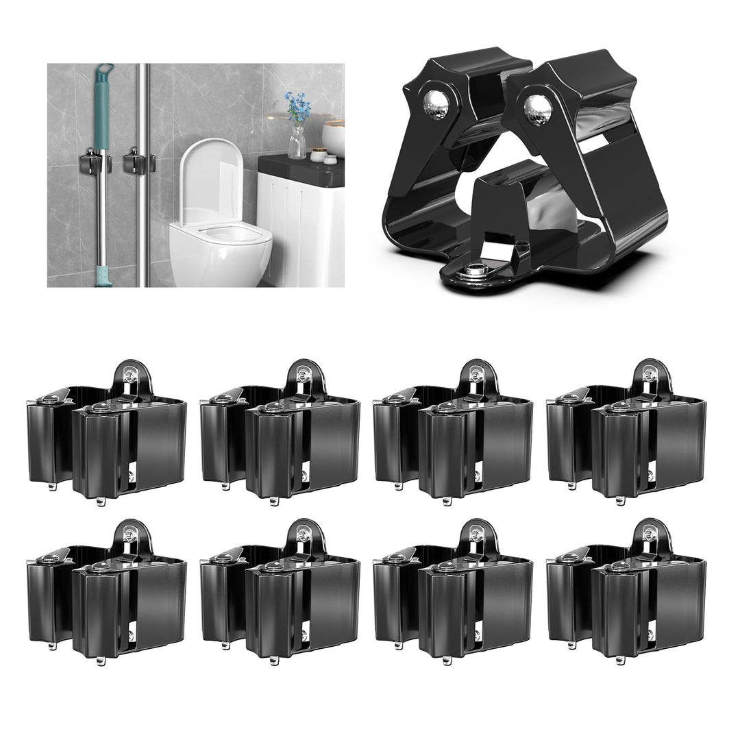 3-H 8 Stück Gerätehalter, 0,7mm Besenhalter Wandhalterung Besen, Halterung Gartengeräte, Besenhalter