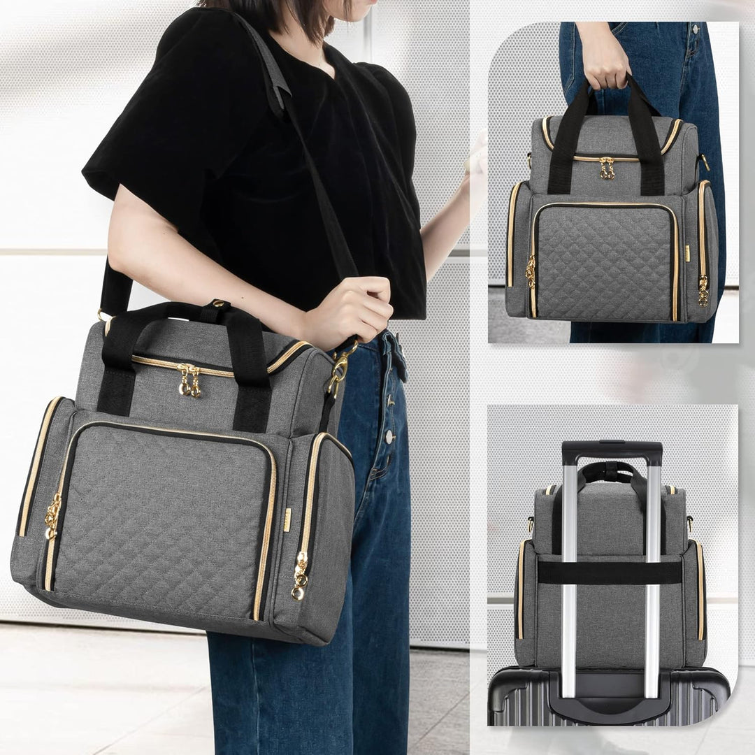 Luxja Kulturtasche Damen, Make Up Organizer Tasche, Kosmetikkofffer für Make up, Kosmetiktasche zum