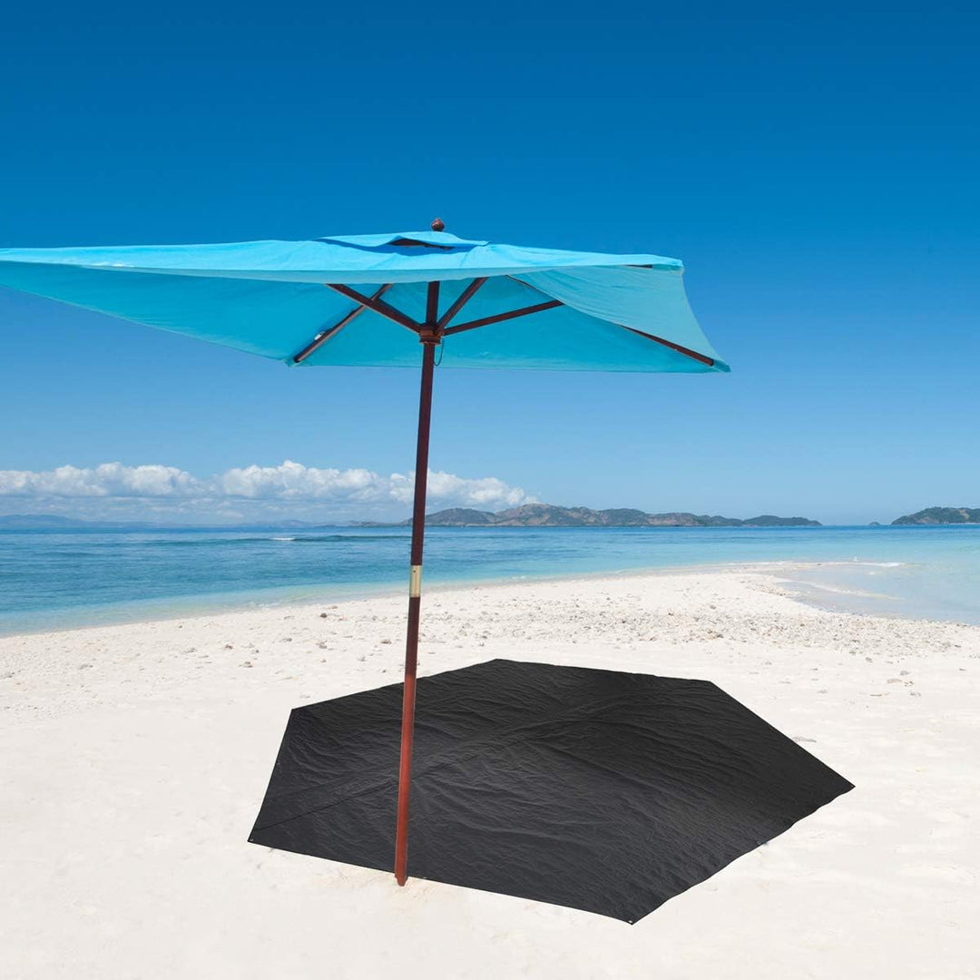 Alvantor Strapazierfähige Plane, wasserdicht, 3 x 3 m, Bodenanhänger mit rostiger Öse, wetterbeständ