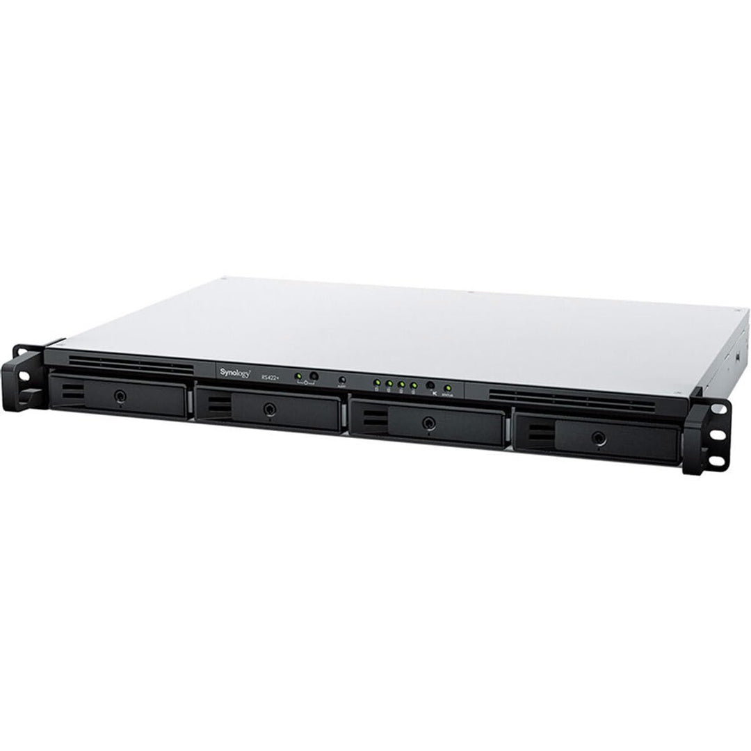 Synology 4-Bay Rackmount NAS RackStation RS422+ (Diskless), Schwarz 1U 4 Schächte (RS422+) NAS RackS