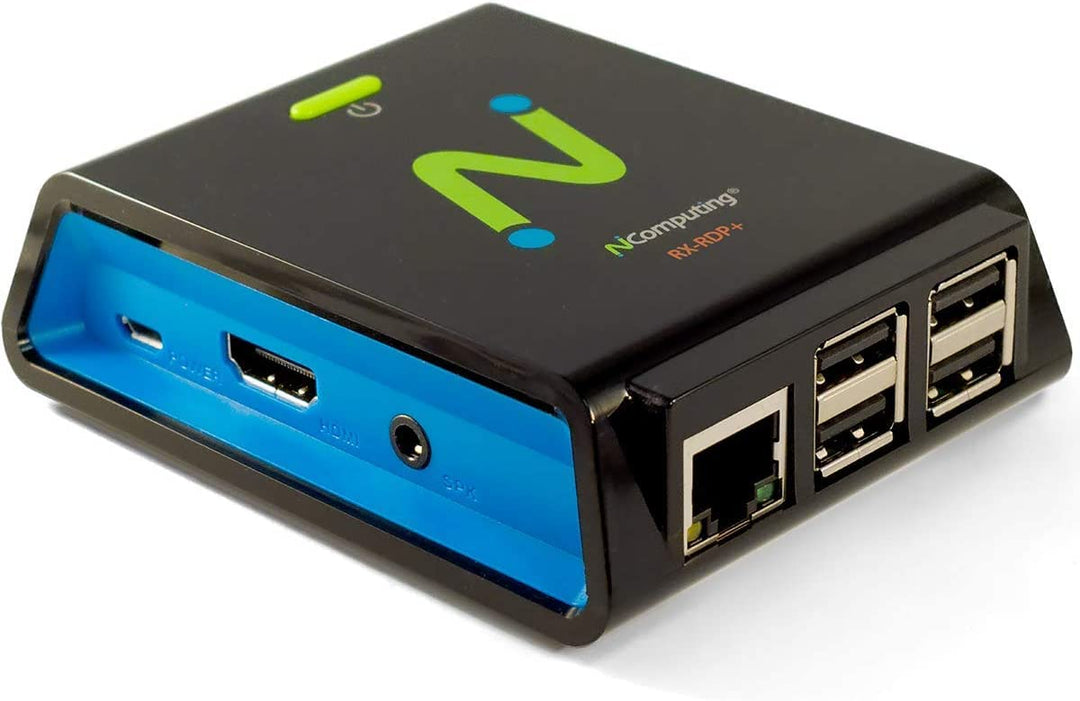 NComputing Thin Client RX-RDP+ für Microsoft 7.6 x 9.3 3 cm lüfterloses Gehäuse Broadcom 1,2 GHz GB