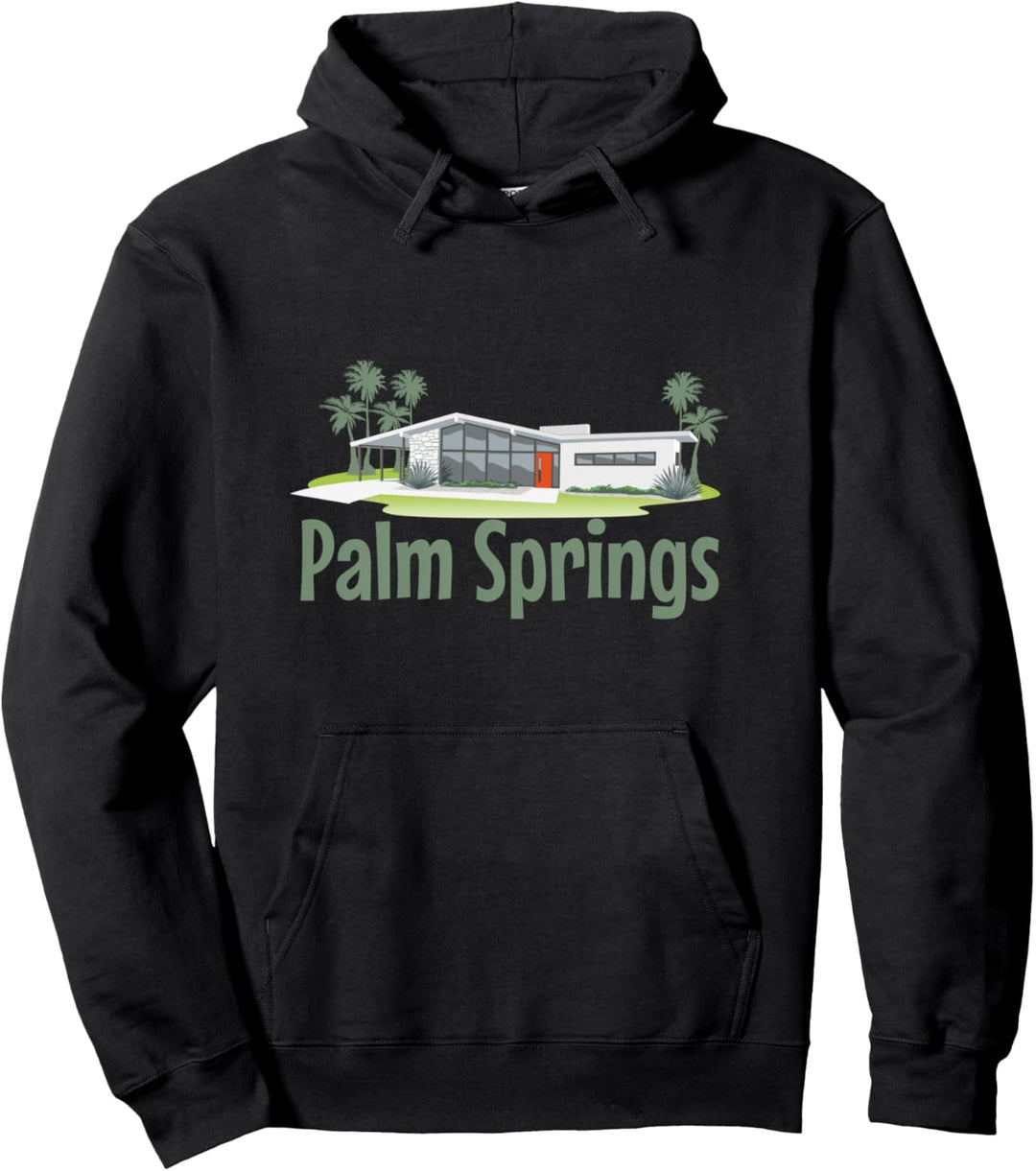 Palm Springs Mid Century Modern House Pullover Hoodie