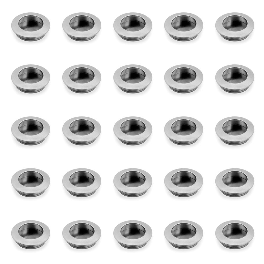 Emuca - Griffmuschel schiebetür Ø41mm für Möbelstück, einbau griffe für schubladen oder schranke, Ni