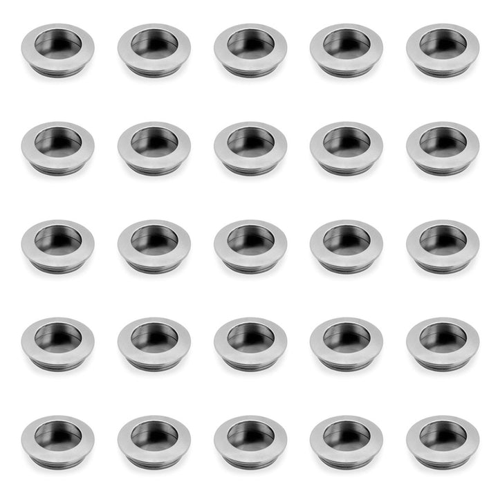 Emuca - Griffmuschel schiebetür Ø41mm für Möbelstück, einbau griffe für schubladen oder schranke, Ni
