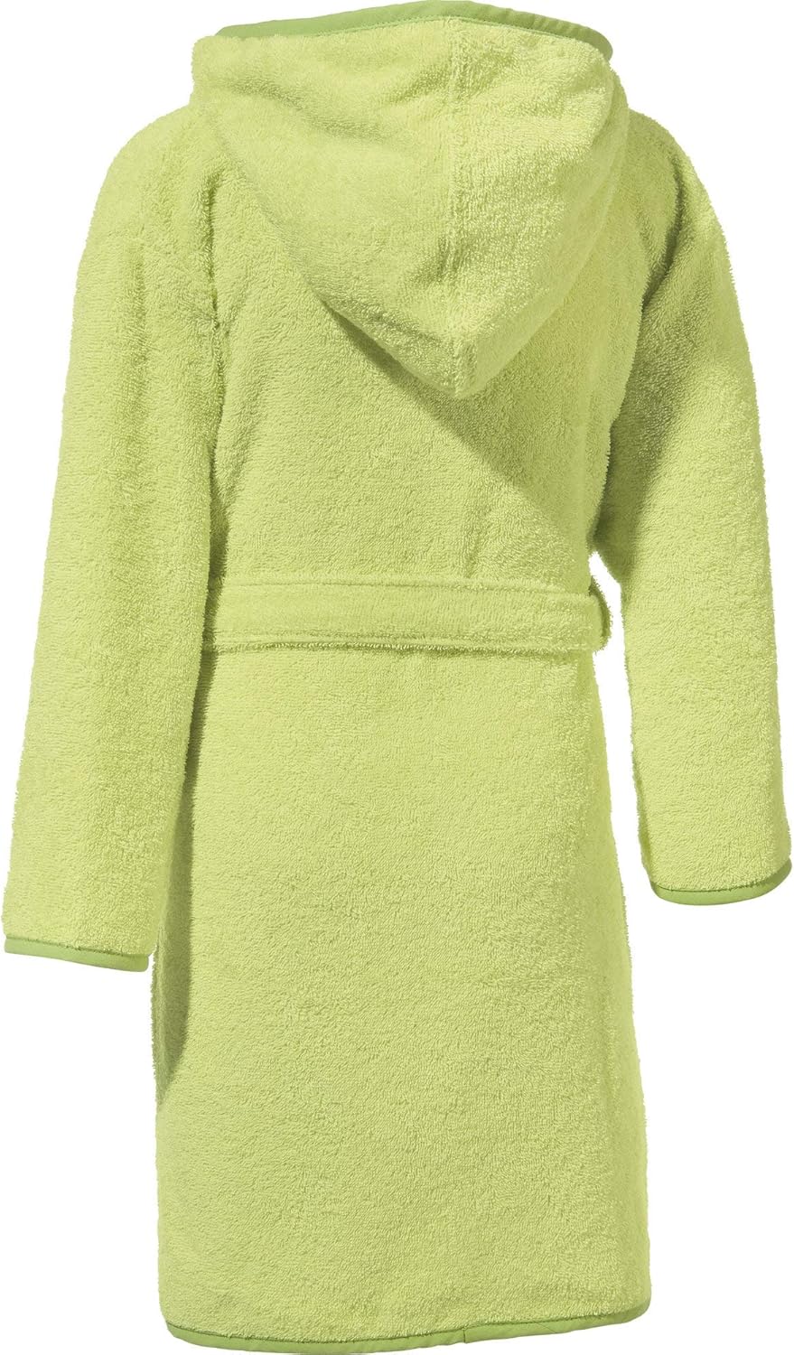 Erwin Müller Kinder-Bademantel mit Kapuze Frottier 98-104 Grün, 98-104 Grün