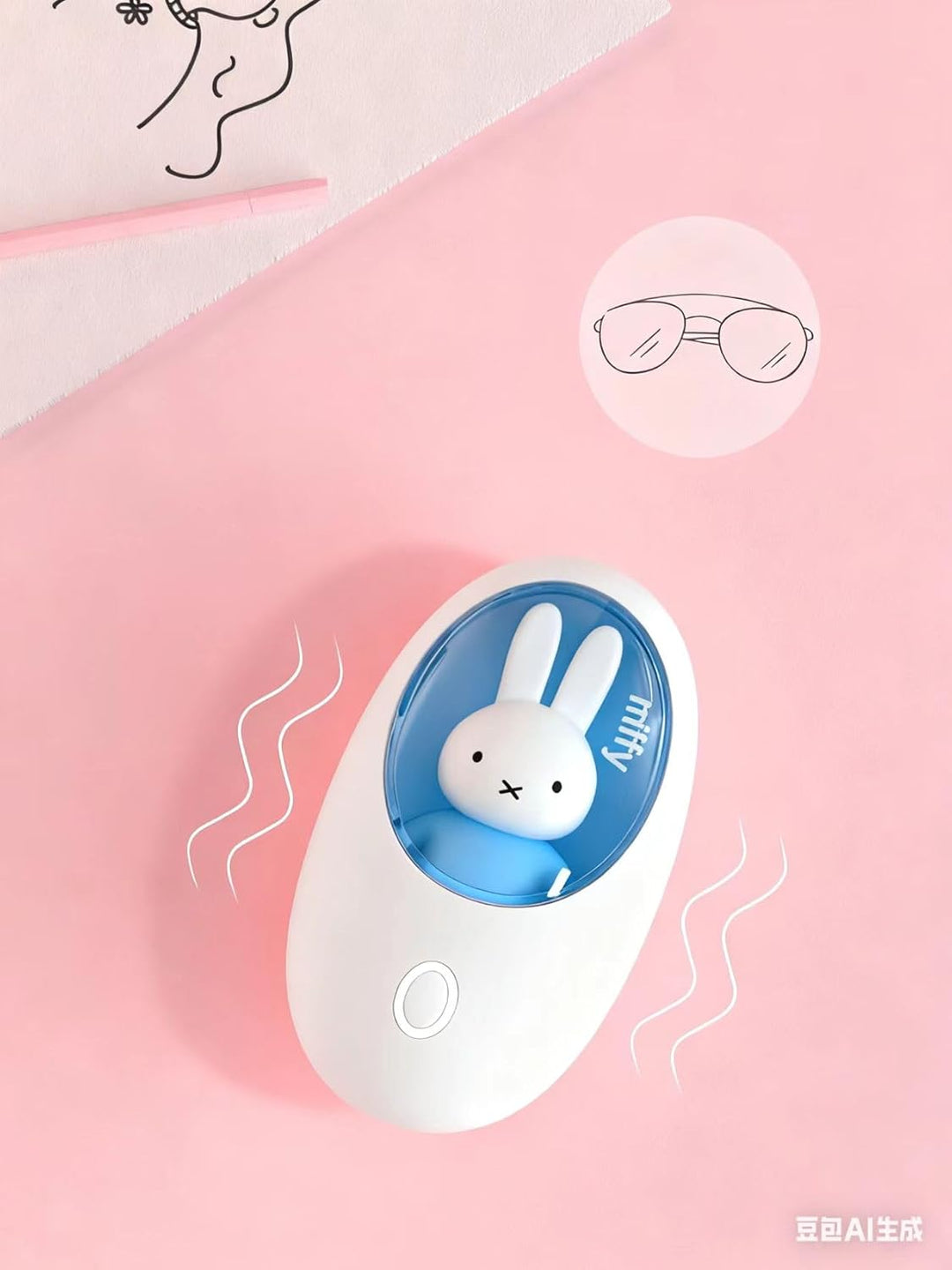 Mipow x Miffy - Portable Hand Warmer Egg for Hand and Eye,Long-Lasting Warmth & Stylish for Outdoor