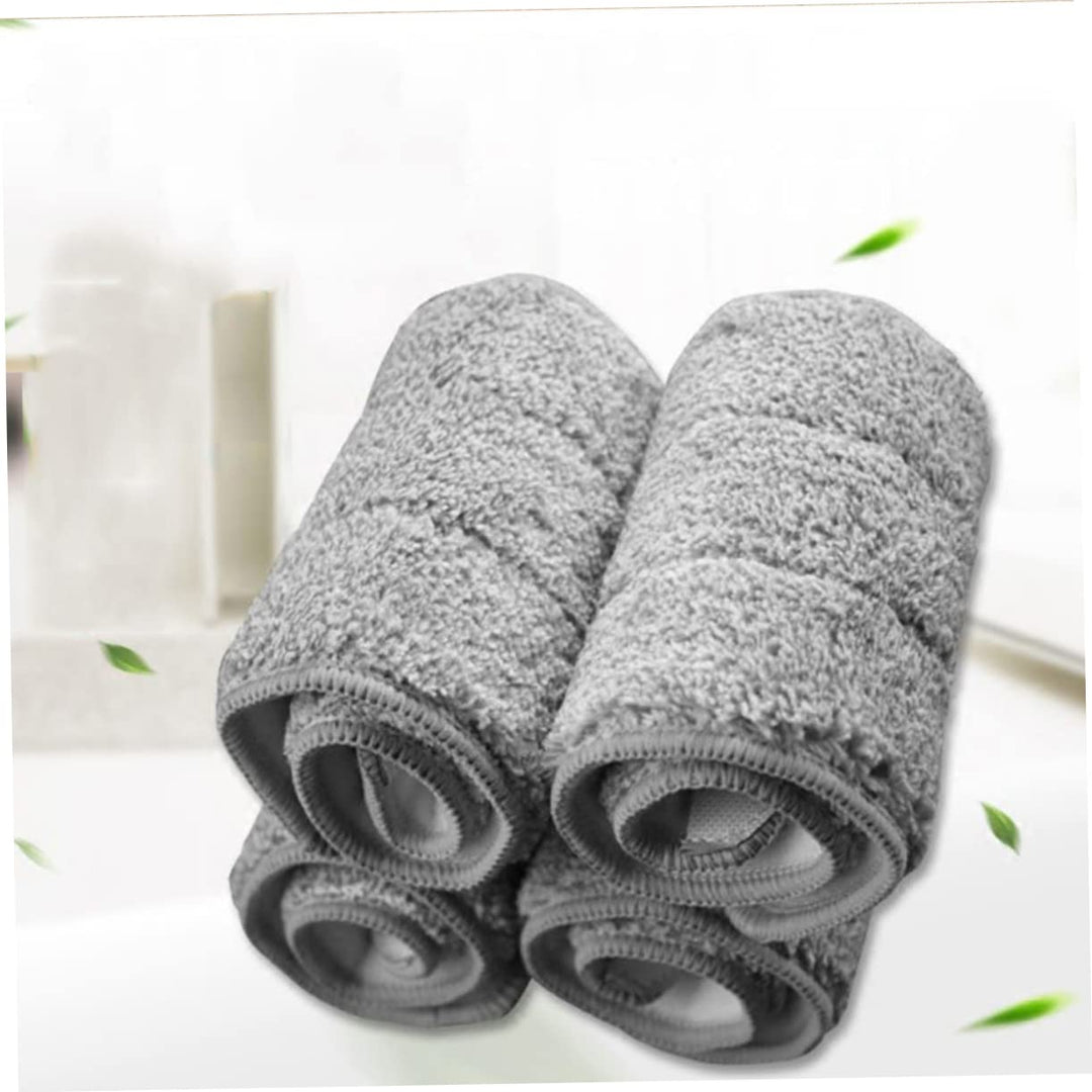 Healvian 5 Stück Packung Ersatz Wischmopp Kopftücher aus Faser für Mop Effektives Schmutzsammeln und