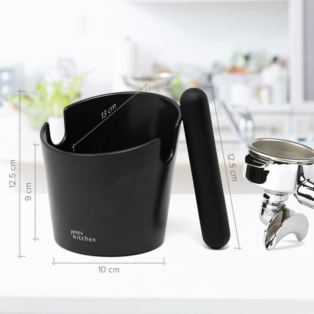 Joeji's Kitchen Abklopfbehälter Klopfbox für Siebträger Zubehör Maschinen Espresso - Knock Box Absch