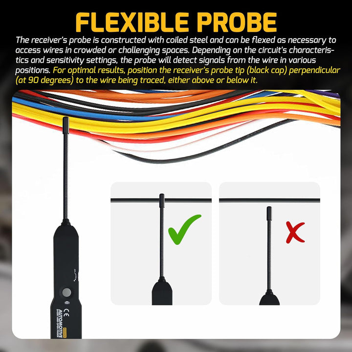 Generisches Fahrzeugleitung-Draht-Verfolger kurz & Open Finder Tester Auto-Reparatur-Werkzeug