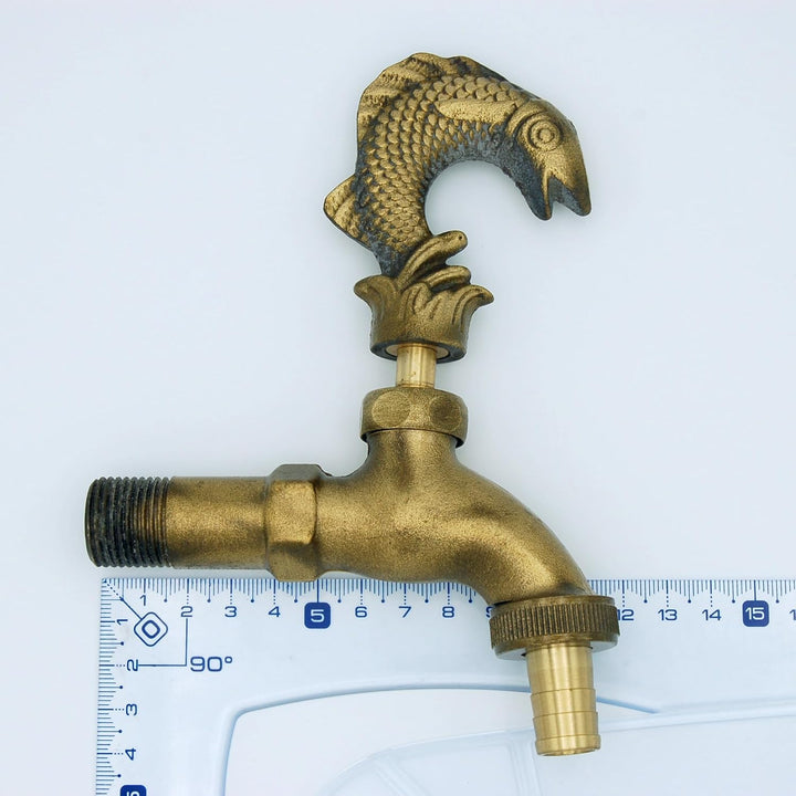 MONTSERRAT Dekorativer Wasserhahn für den Garten, 1/2 Zoll, PEZ mit Schlauchanschluss
