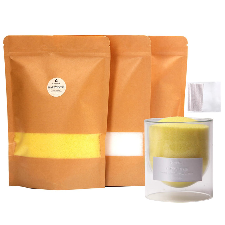CandHeal Pearled Kerzensand,Duftendes Kerzenwachs für DIY Kerzen, Kerzen selber machen Set mit Docht