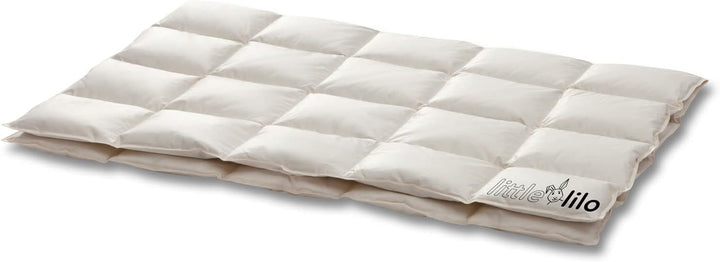 Lilo KBA Kinderbettdecke 100x135 cm - Daunendecke aus 100% Biologischer Baumwolle - Füllung mit 90%