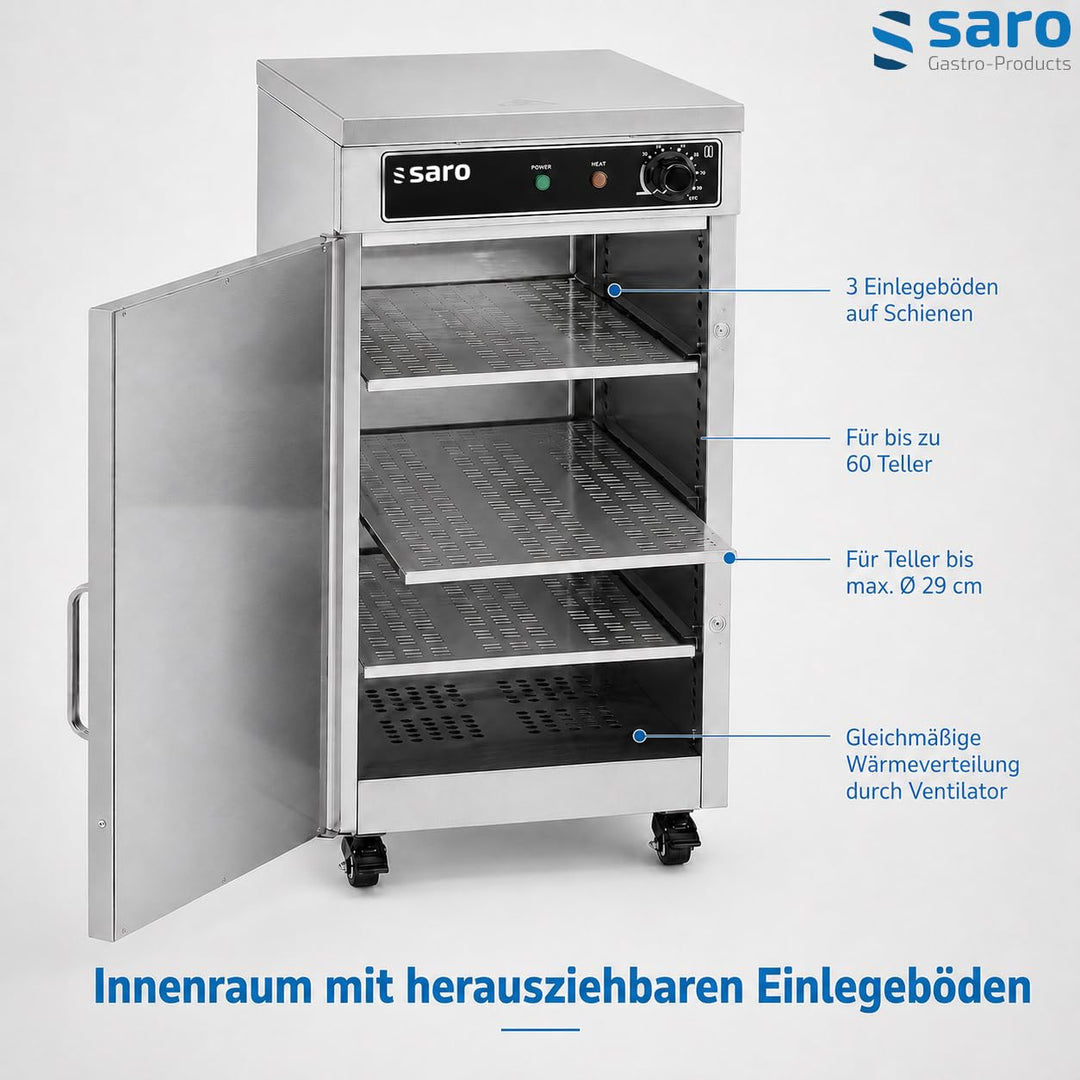 Saro 443-1070 Tellerwärmeschrank Modell TW 60