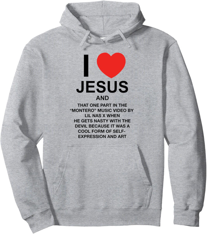 Lil Nas X Official PizzaSlime Jesus White Pullover Hoodie