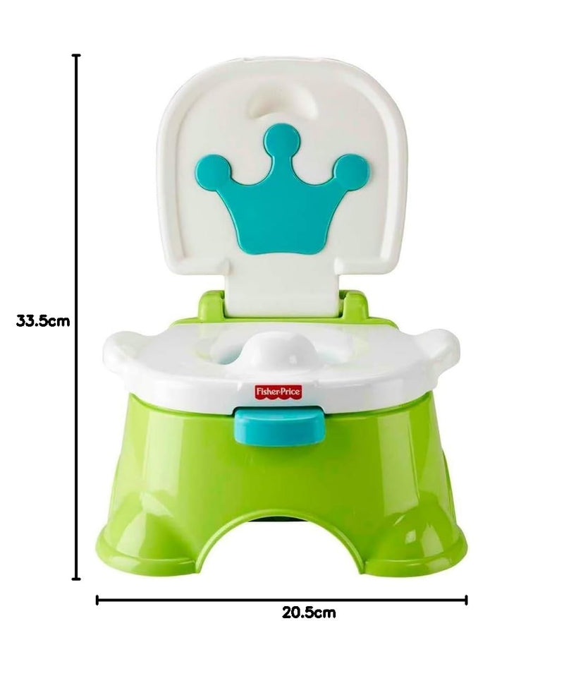 Fisher-Price DLT00 - Lerntöpfchen und Fussbank, grün, für Babys und Kleinkinder Standard Verpackung,