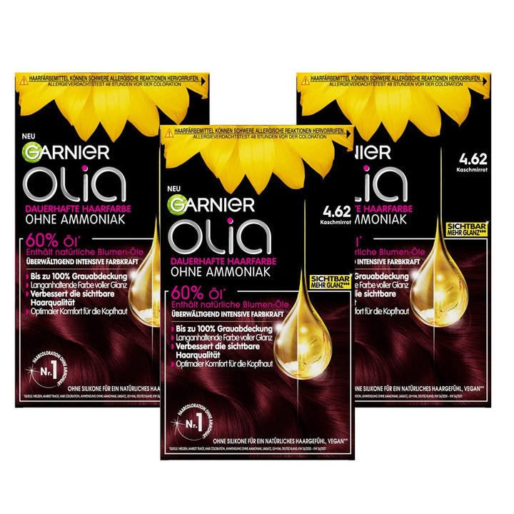 Garnier Olia Dauerhafte Haarfarbe ohne Ammoniak, Mit pflegenden und natürlichen Ölen, Vollständige G