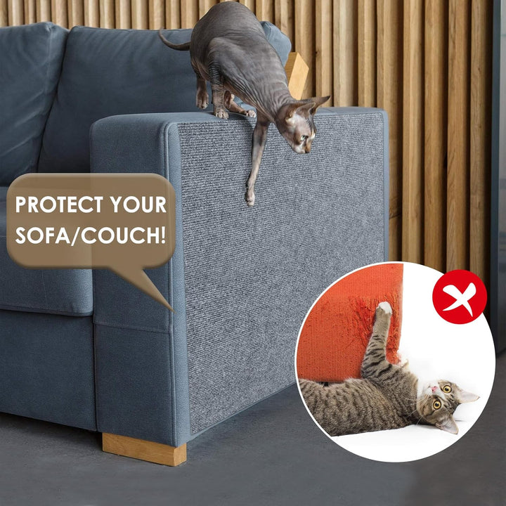 Kratzmatte Selbstklebend, 400cmx40cm Selbstklebend Kratzmatte Katze, Kratzschutz Sofa Katze, DIY Kra