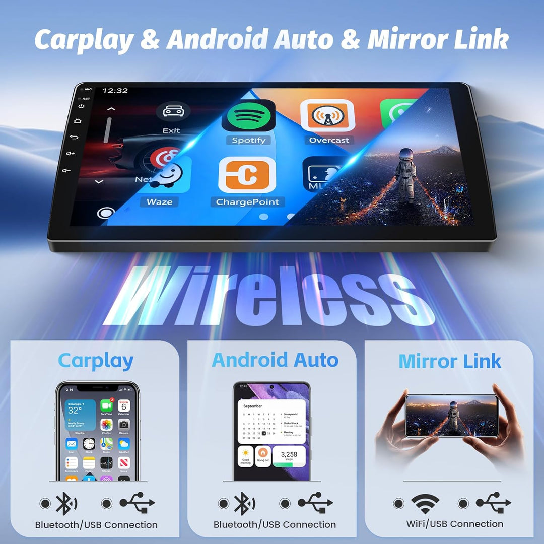 Hikity 8Cores 4G+64G Autoradio Android 15 Für Opel Astra H 2004-2008/Zafira B 2005-2015/Opel Corsa 2