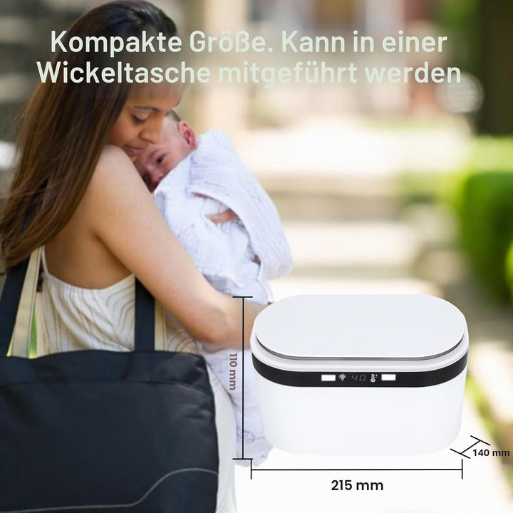 Wischtücherwärmer, innovatives Federdesign, Wischtücherspender mit grossem Fassungsvermögen für Baby