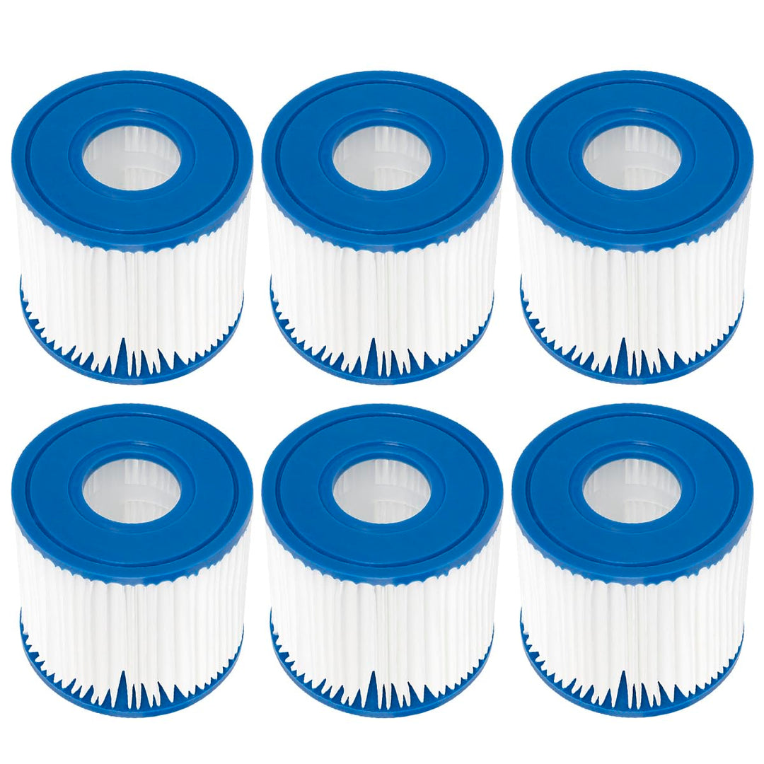 YanBan 6 Stück Whirlpoolfilter für Summer Escapes Filter, für Typ D, Ersatzfilterkartusche für Summe